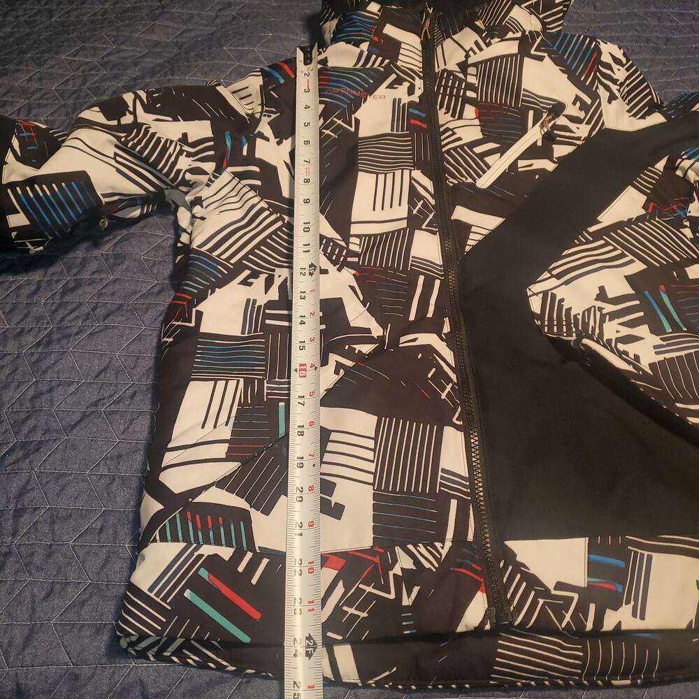 Obermeyer Outland Geometric Boys L Insulated 10K Waterproof Ski Snowboard Jacket - Picture 8 of 8